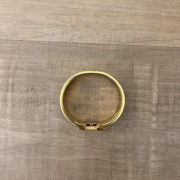White & gold Hermés large Clic H bracelet - authentic!! Size pm - Picture 8 of 8